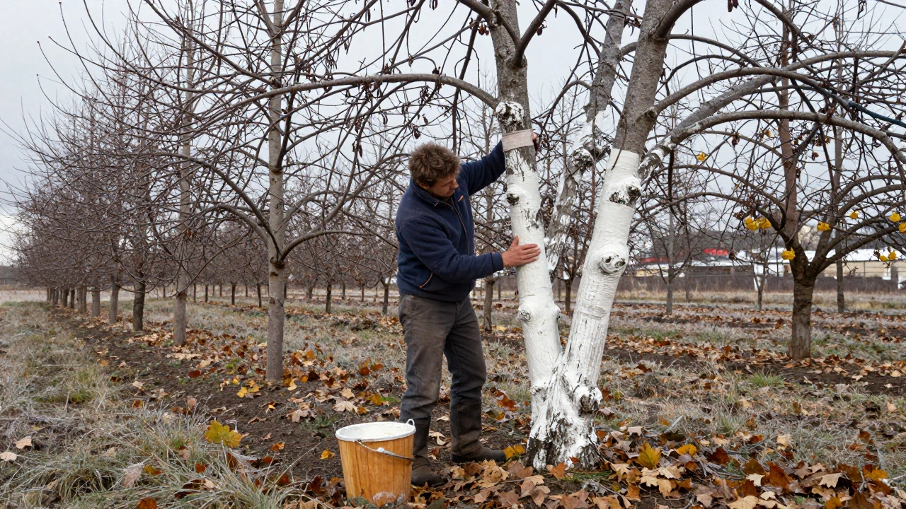 Чем обработать стволы деревьев осенью: лучшие средства и правильная технология