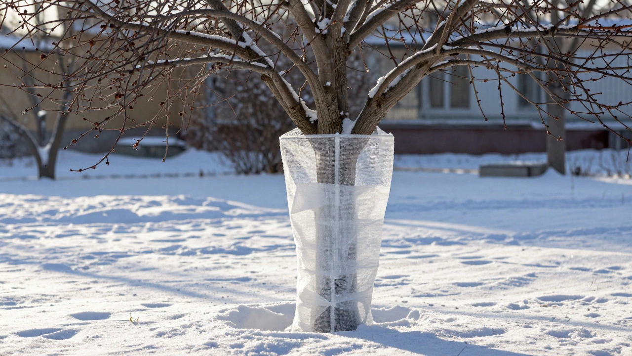 Чем обернуть ствол дерева зимой: лучшие способы защиты от морозов и грызунов