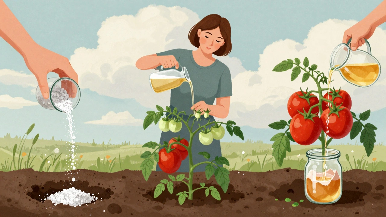 Три этапа подкормки томатов: зола, суперфосфат и настой яичной скорлупы.