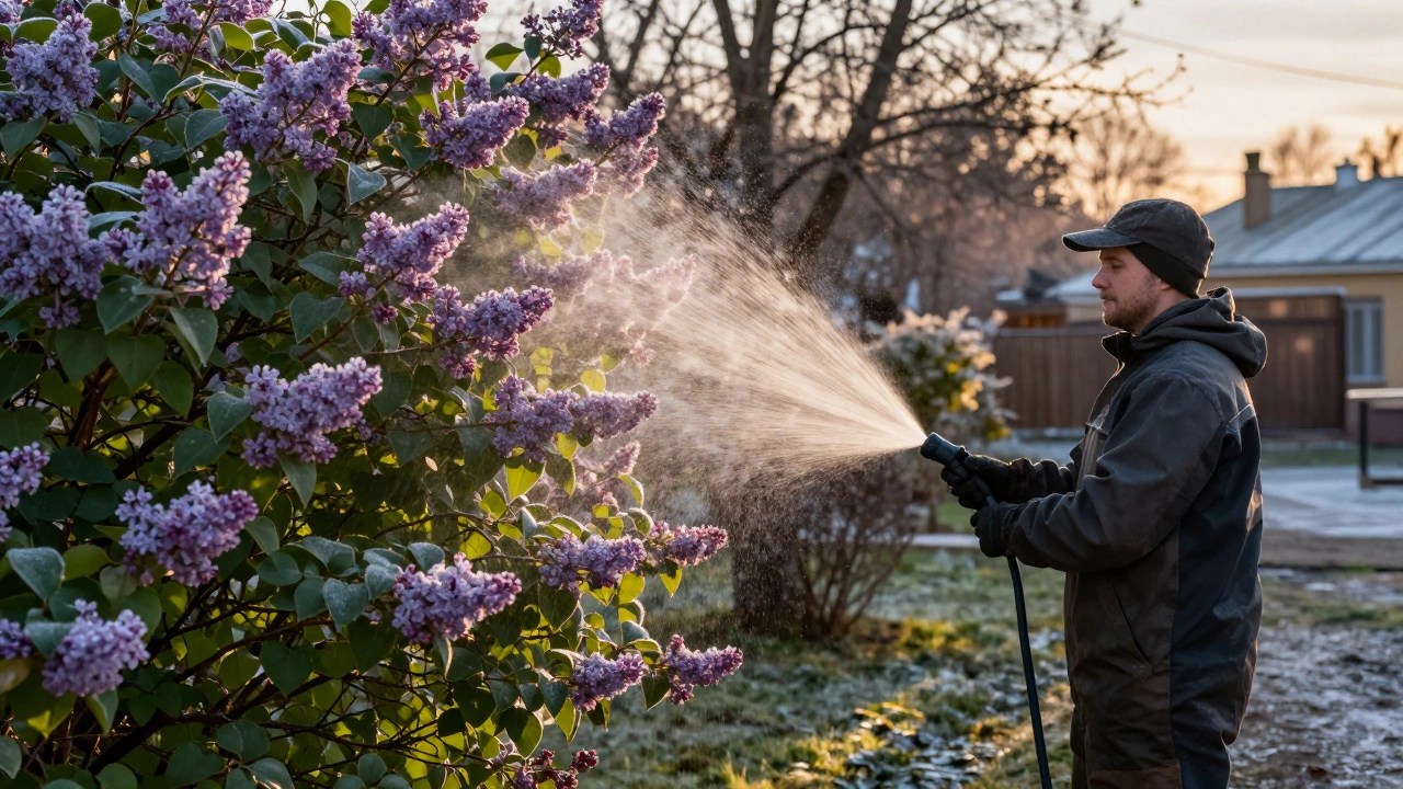 Зачем опрыскивать растения водой перед заморозками: простой способ спасти сад от мороза